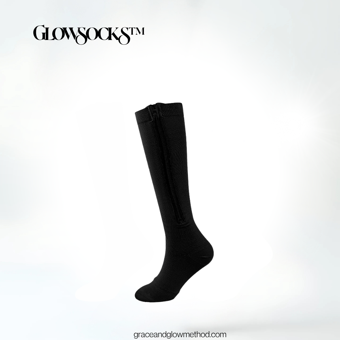 GlowSocks™ – Premium Compression Socks for Sculpted Legs, Swelling Relief & Everyday Glow
