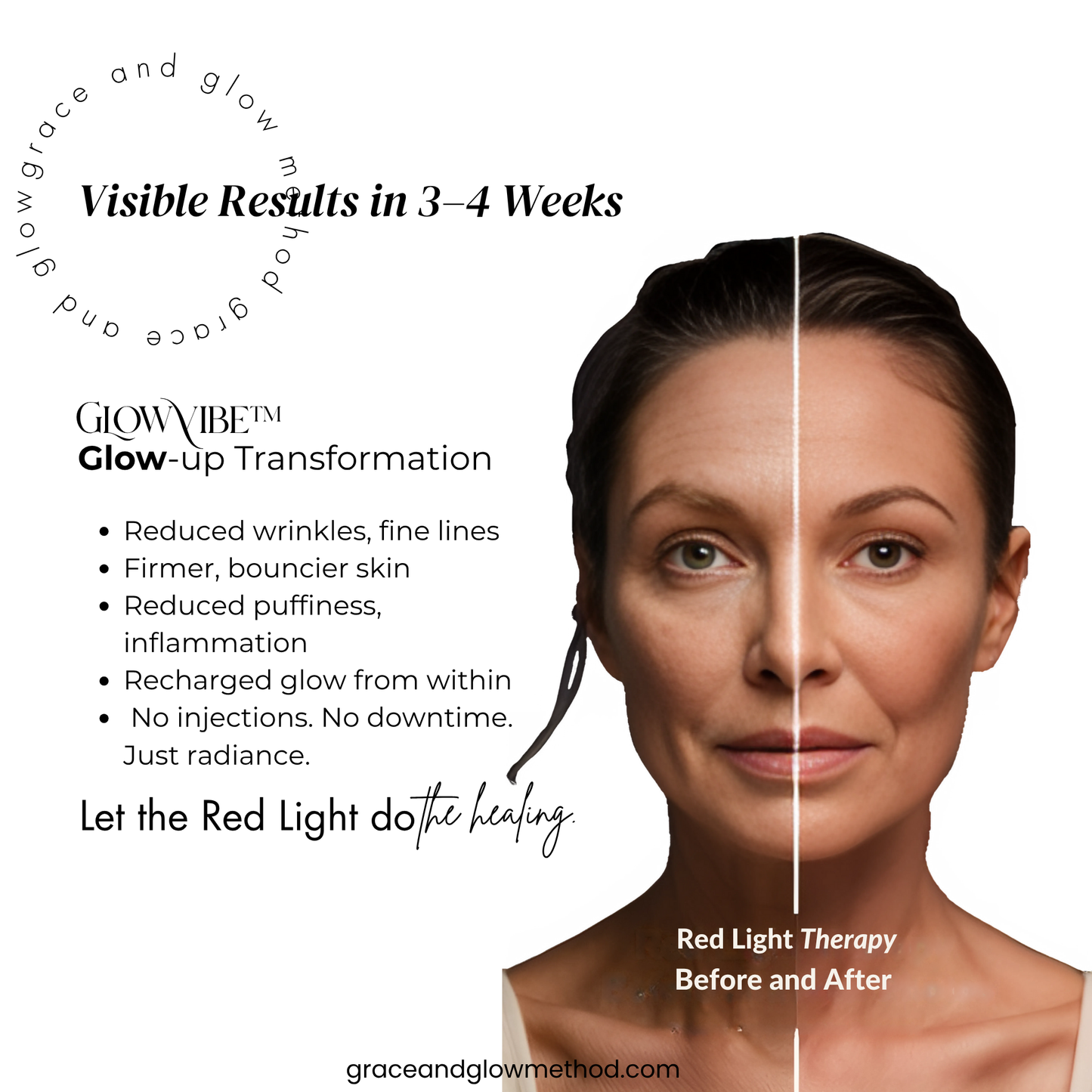 GlowVibe™ – Red & Infrared LED Therapy Panel for Skin Rejuvenation & Circulation
