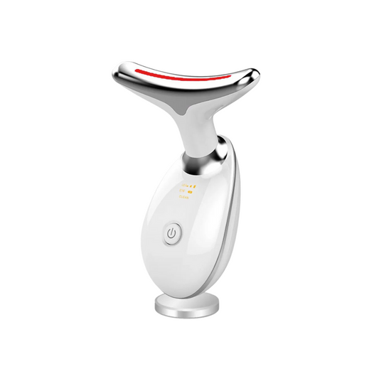 GlowNeck™ – LED Light Therapy Neck Massager for Skin Firming, Jaw Sculpting & Anti-Aging