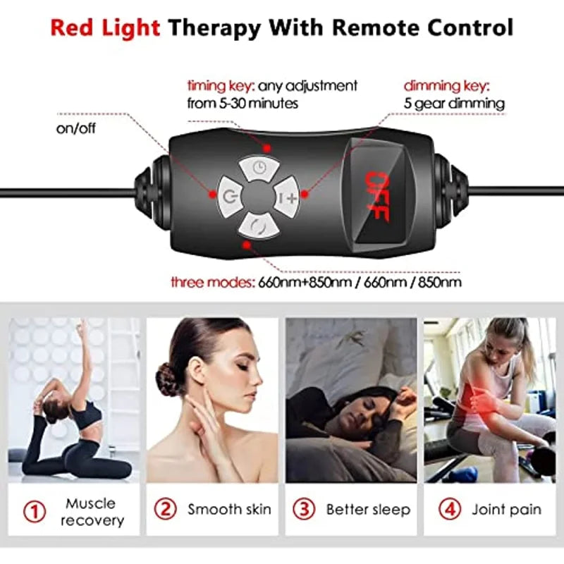 GlowAura™ – Red Light Therapy Lamp for Full Body, Face & Recovery