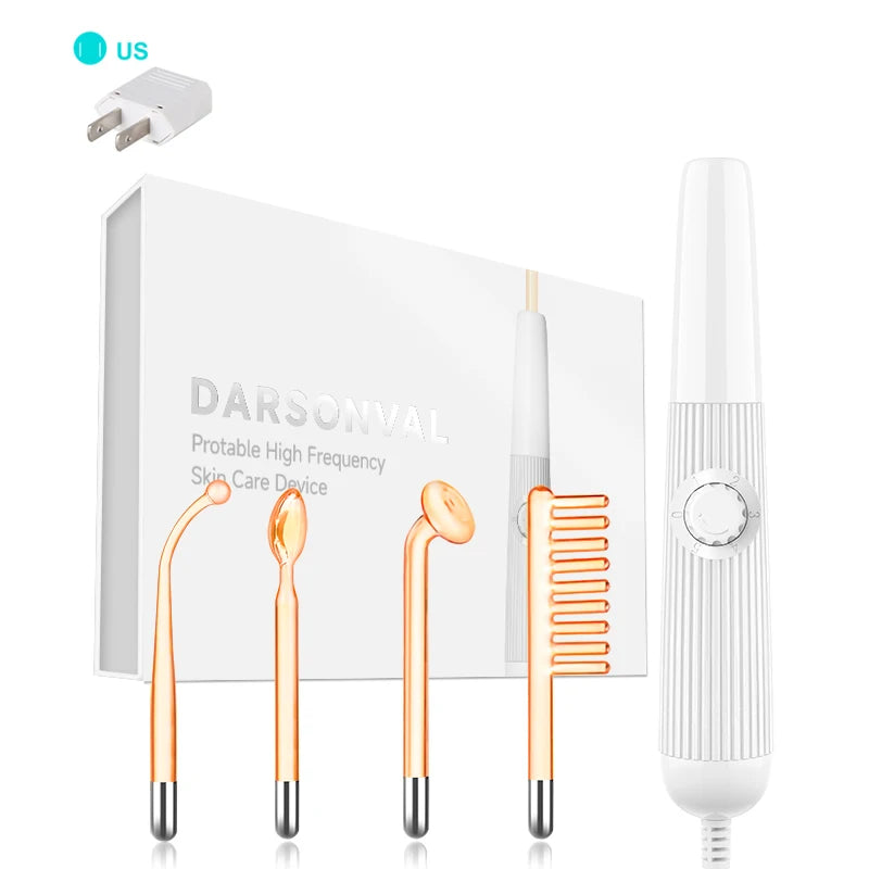 GlowPulse™ – High-Frequency Red Light Facial Wand for Acne, Collagen & Skin Clarity