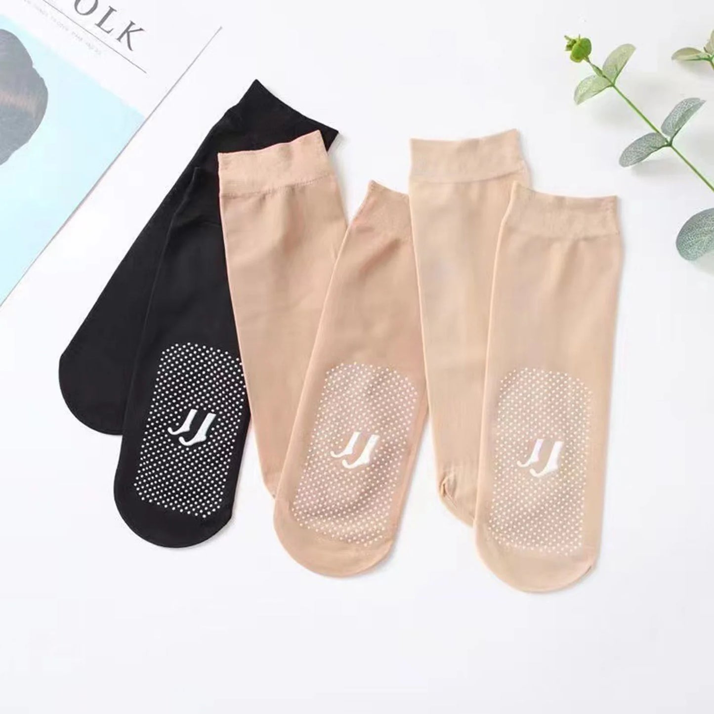 GlowSoothe™ – Ionic Circulation Socks for Lipedema, Swelling & Slimming (10 Pairs)