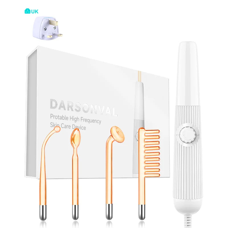 GlowPulse™ – High-Frequency Red Light Facial Wand for Acne, Collagen & Skin Clarity