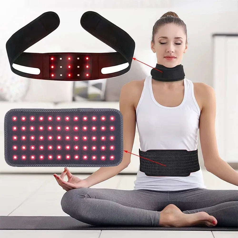 GlowWrap Pro™ – Red & Infrared Light Belt (660nm/850nm) for Pain Relief, Slimming & Lymphatic Detox