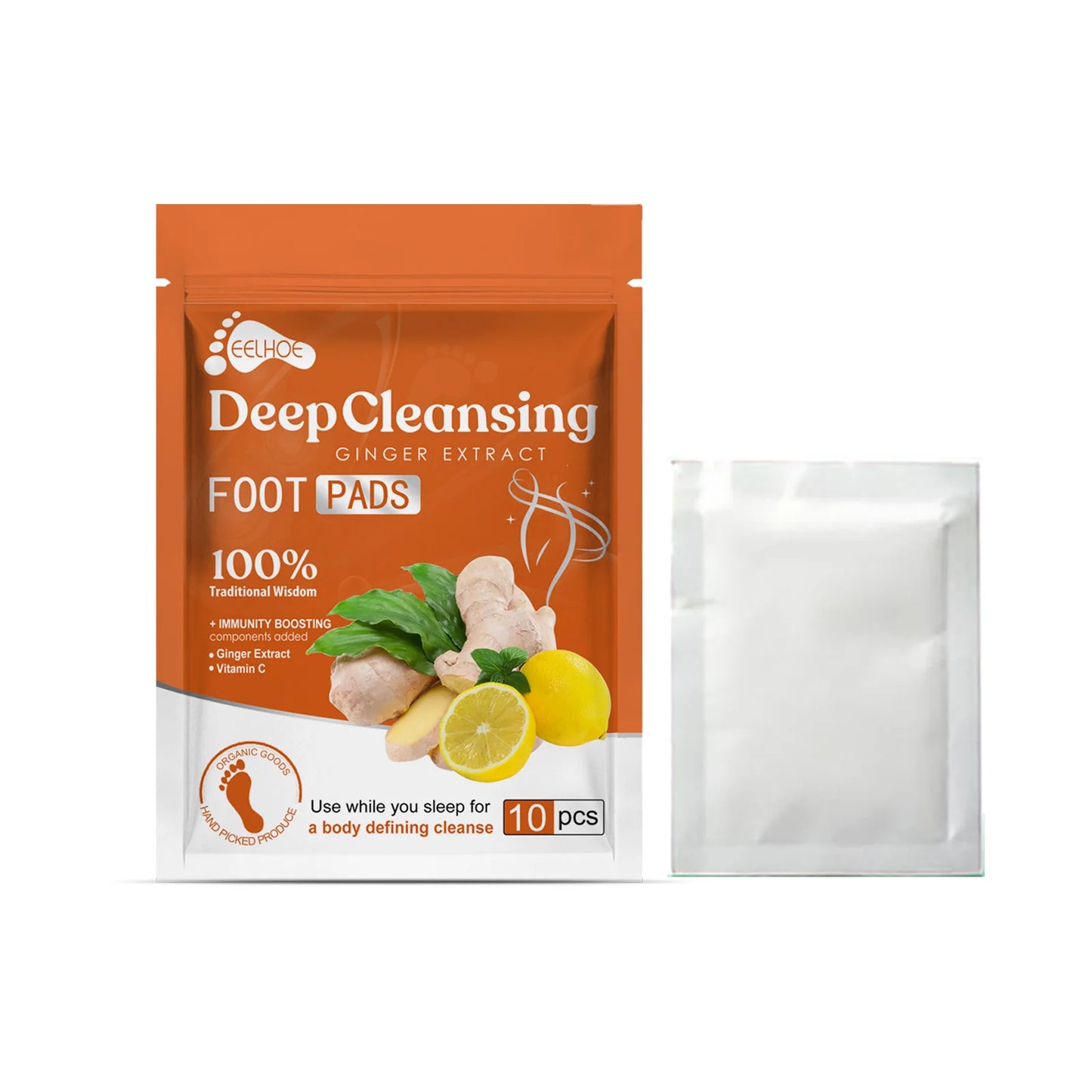 GlowDetox™ – Bamboo Ginger Foot Pads for Night-Time Cleanse | Grace & Glow Method™