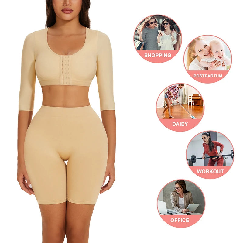 GlowSleeve™ – Lymphatic Arm Compression Top for Lipedema & Post-Surgery Support