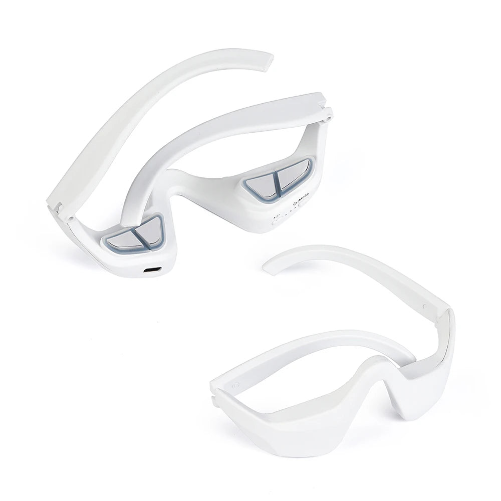 GlowEyes™ — Heated EMS Eye Massager Red Light. Relief. Glow.