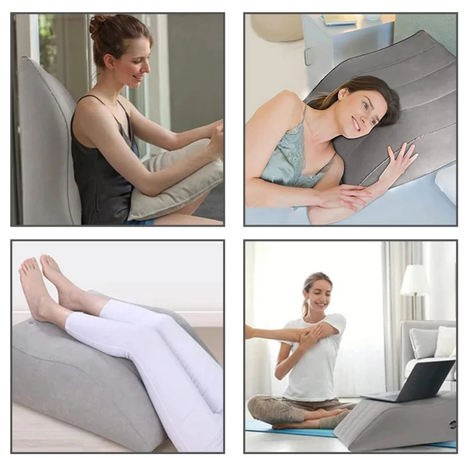 GlowPillow™ – Inflatable Leg Elevation Pillow for Recovery, Travel & Rest
