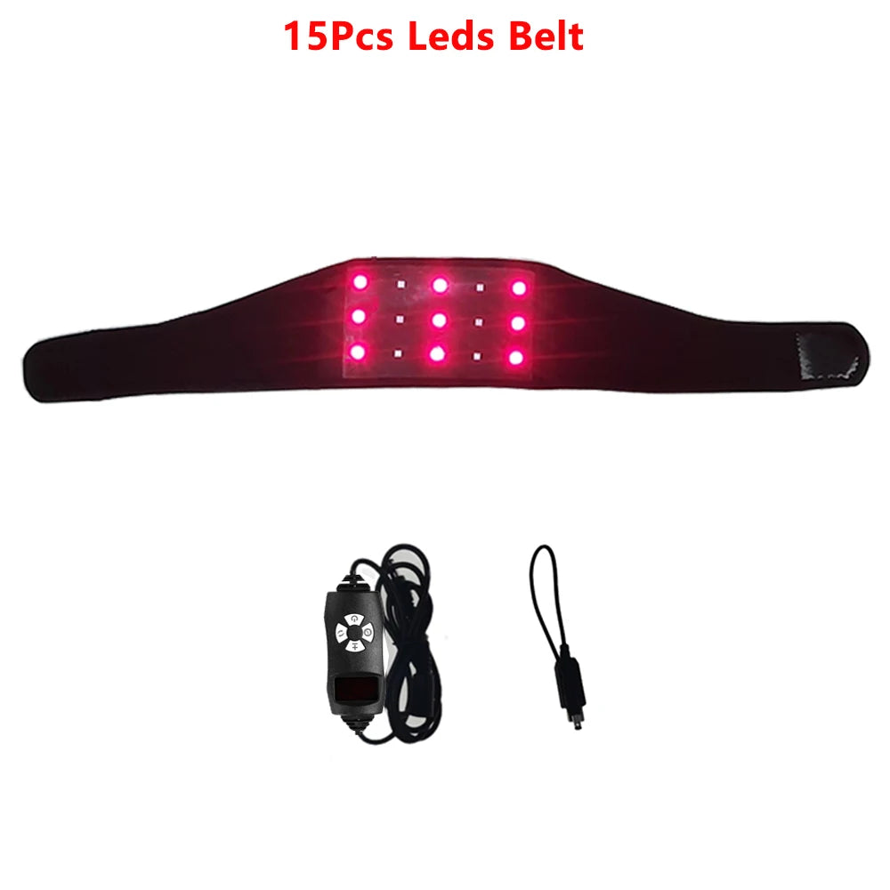 GlowWrap Pro™ – Red & Infrared Light Belt (660nm/850nm) for Pain Relief, Slimming & Lymphatic Detox