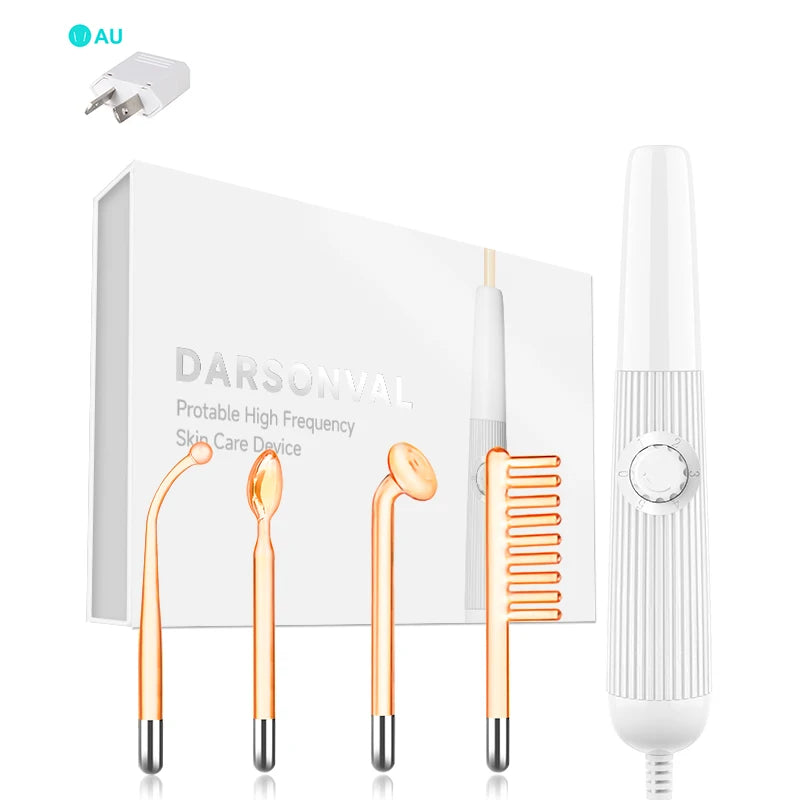 GlowPulse™ – High-Frequency Red Light Facial Wand for Acne, Collagen & Skin Clarity