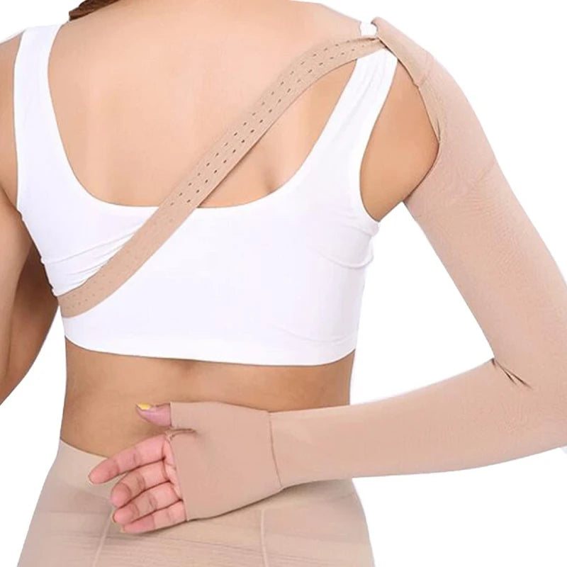 GlowRecover Sleeve™ – 30–40mmHg Compression Arm Sleeve for Swelling, Edema & Lymphatic Support