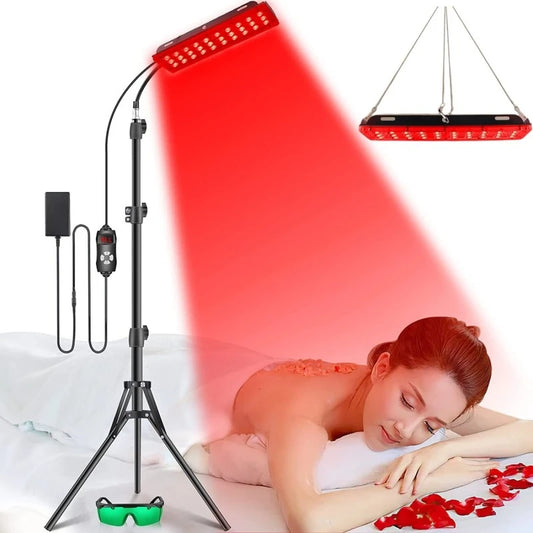 GlowAura™ – Red Light Therapy Lamp for Full Body, Face & Recovery