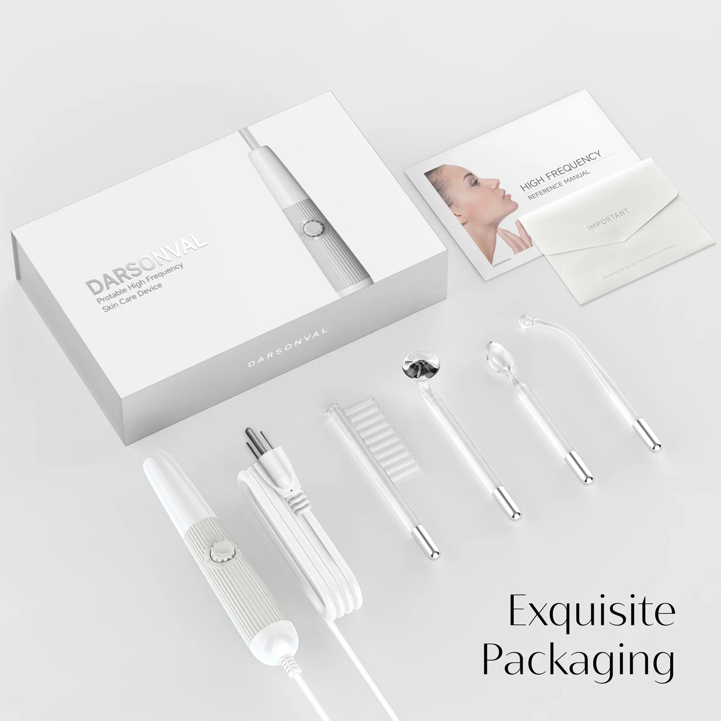 GlowPulse™ – High-Frequency Red Light Facial Wand for Acne, Collagen & Skin Clarity