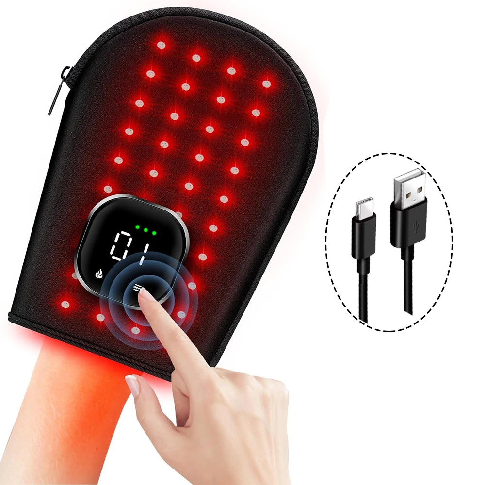 GlowGlove™ — Red Light Therapy Gloves for Hand Circulation & Relief