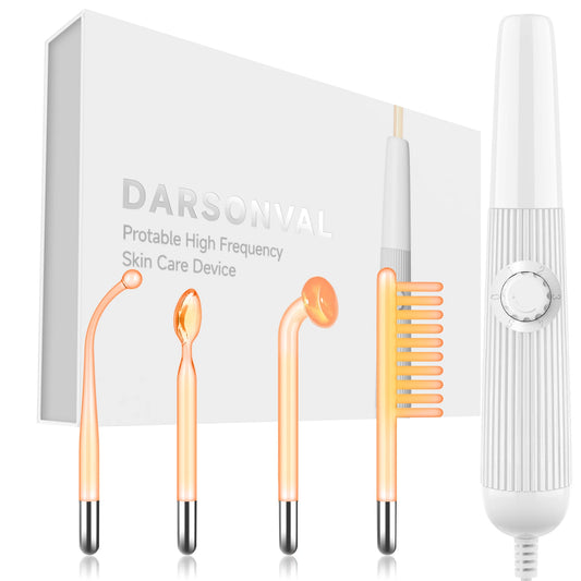 GlowPulse™ – High-Frequency Red Light Facial Wand for Acne, Collagen & Skin Clarity