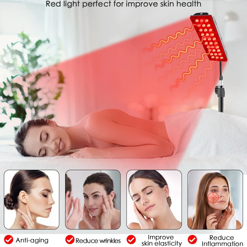 GlowAura™ – Red Light Therapy Lamp for Full Body, Face & Recovery