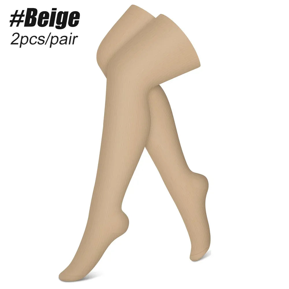 GlowElevate™ – Thigh-High Compression Stockings for Circulation, Swelling & Leg Relief