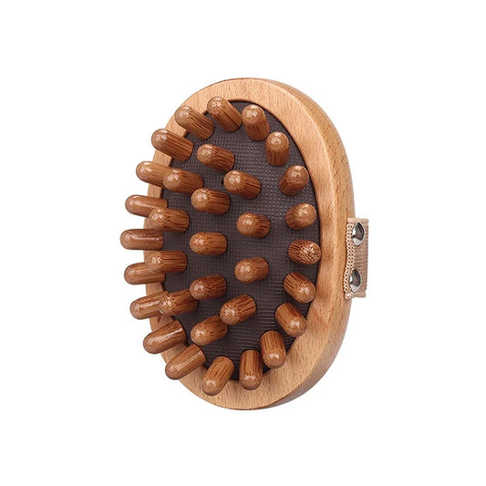 GlowRoot Brush™ – Wooden Massage & Scalp Brush for Circulation, Drainage & Self-Care Rituals