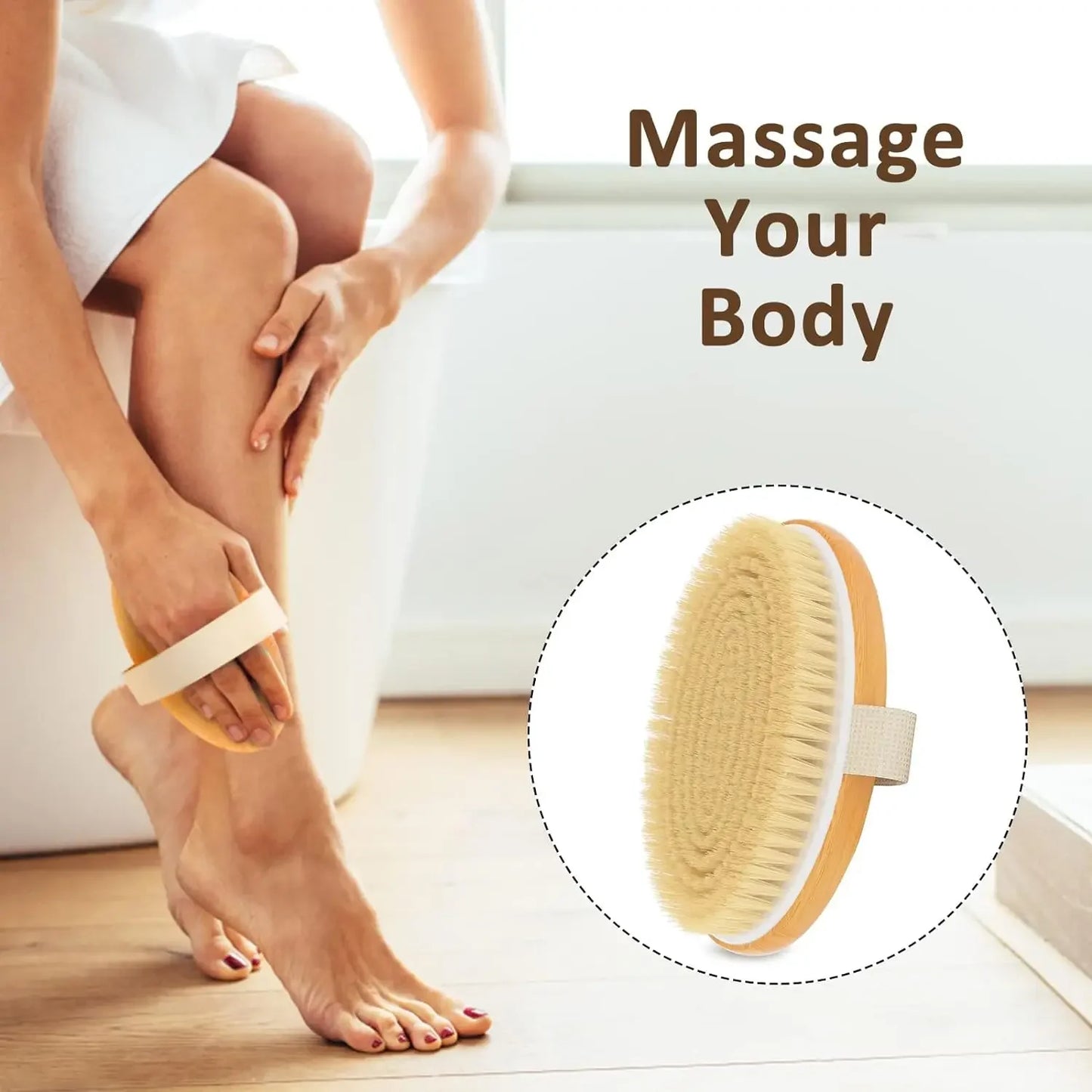 GlowBrush™ – Lymphatic Dry Brushing Tool for Lipedema, Cellulite & Body Glow
