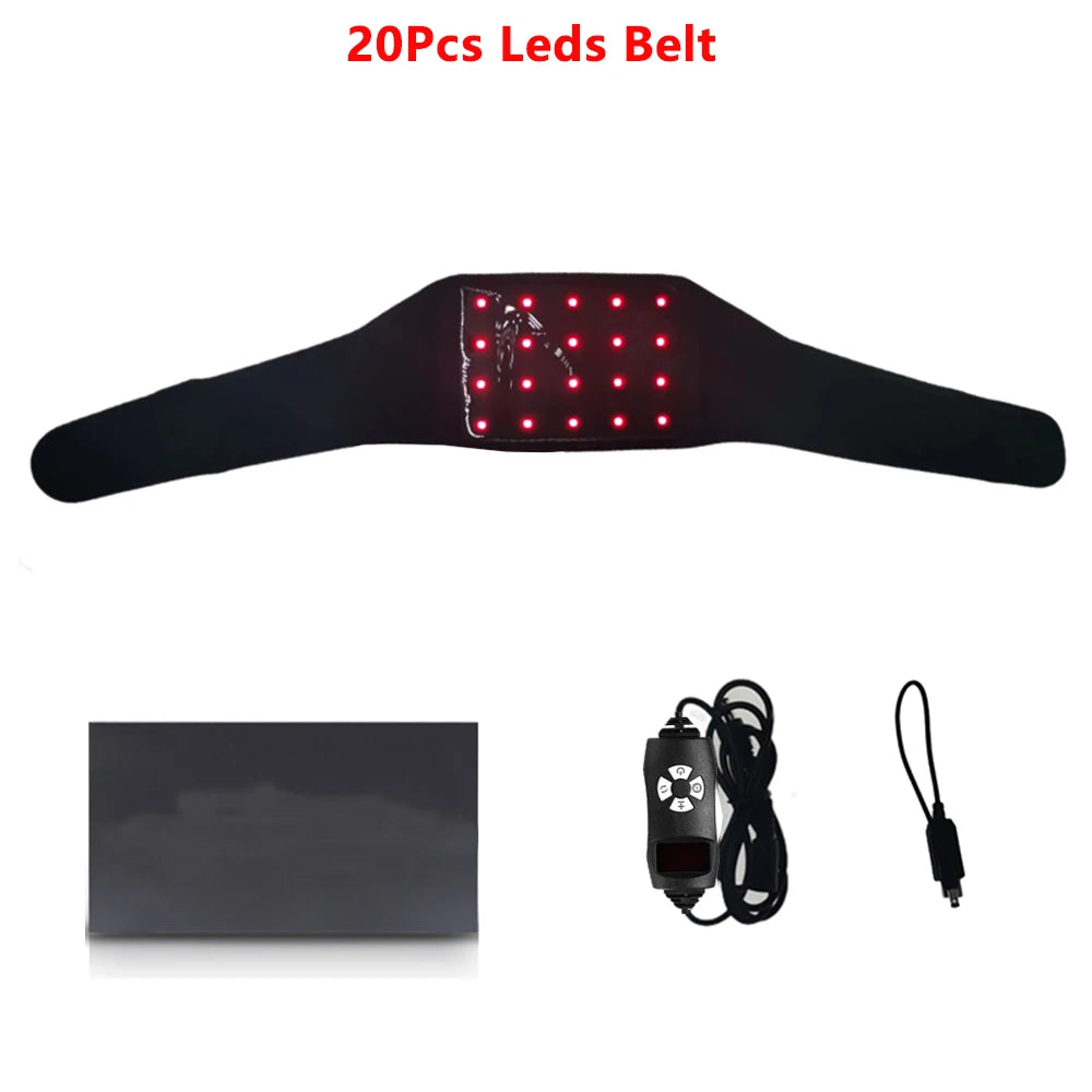 GlowWrap Pro™ – Red & Infrared Light Belt (660nm/850nm) for Pain Relief, Slimming & Lymphatic Detox