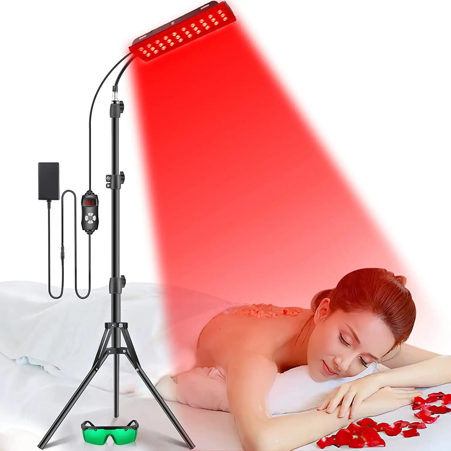 GlowAura™ – Red Light Therapy Lamp for Full Body, Face & Recovery