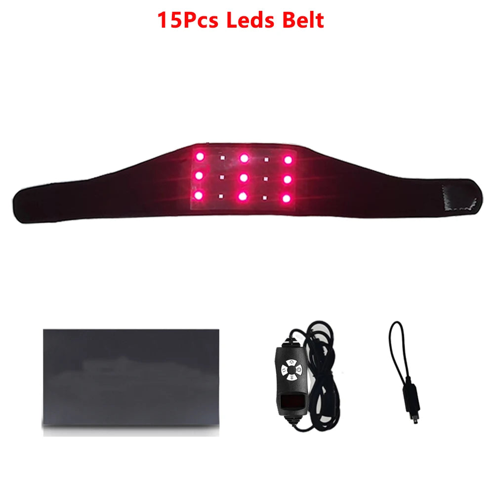GlowWrap Pro™ – Red & Infrared Light Belt (660nm/850nm) for Pain Relief, Slimming & Lymphatic Detox