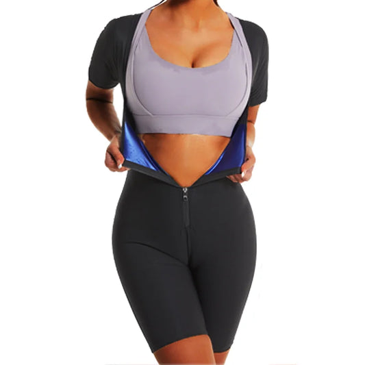 GlowFajas Sauna™ – Daily Thermo Shaping Bodysuit for Lymphatic Sweat & Contour Support