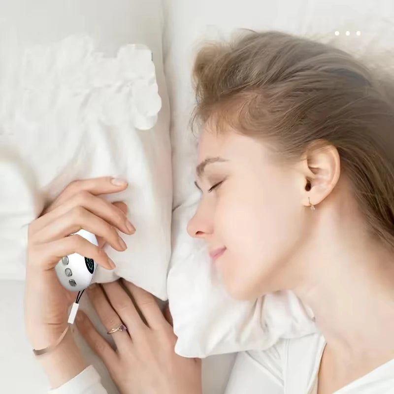 GlowCalm™ – Handheld EMS Microcurrent Sleep & Anxiety Relief Massager