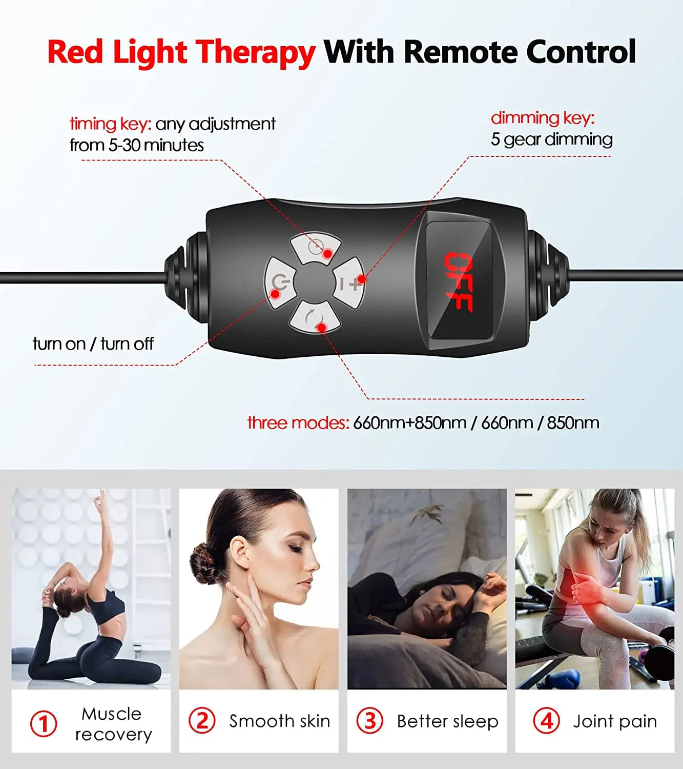 GlowAura™ – Red Light Therapy Lamp for Full Body, Face & Recovery