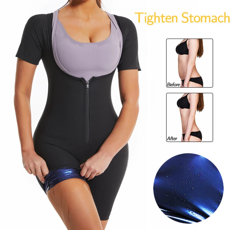 GlowFajas Sauna™ – Daily Thermo Shaping Bodysuit for Lymphatic Sweat & Contour Support