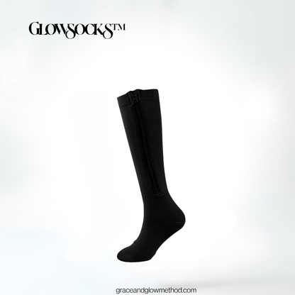 GlowSocks™ – Premium Compression Socks for Sculpted Legs, Swelling Relief & Everyday Glow
