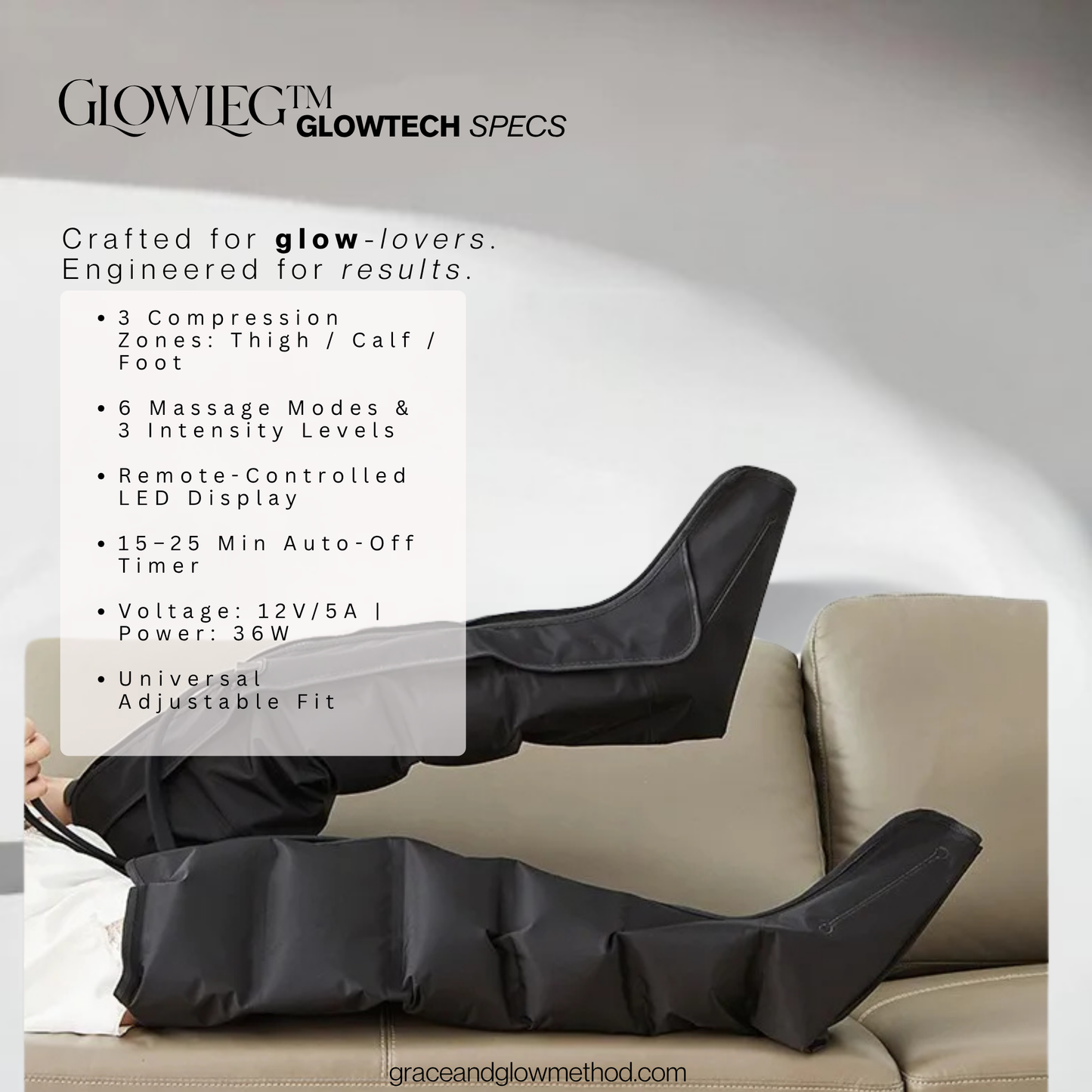 GlowLeg™ – Deep Compression Air Massager for Legs & Calves