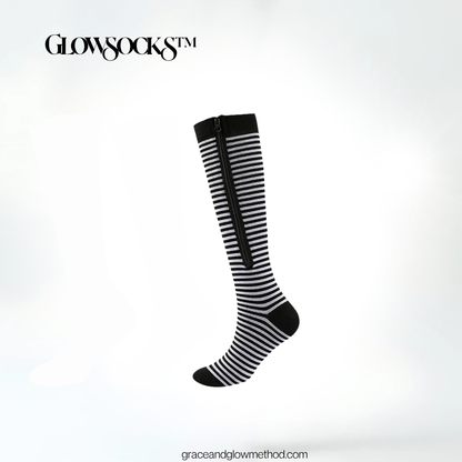 GlowSocks™ – Premium Compression Socks for Sculpted Legs, Swelling Relief & Everyday Glow