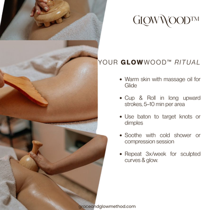 GlowWood™ Sculpting Therapy Tools - Body Contouring &amp; Lymphatic Drainage Set