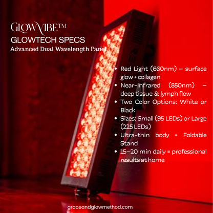 GlowVibe™ – Red & Infrared LED Therapy Panel for Skin Rejuvenation & Circulation