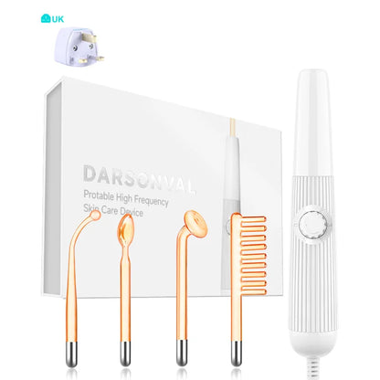 GlowPulse™ – High-Frequency Red Light Facial Wand for Acne, Collagen & Skin Clarity