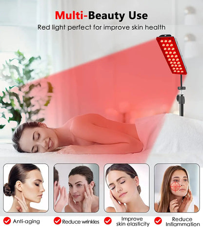 GlowAura™ – Red Light Therapy Lamp for Full Body, Face & Recovery