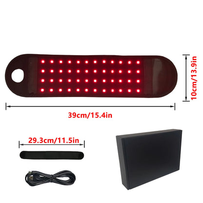 GlowWrap Pro™ – Red & Infrared Light Belt (660nm/850nm) for Pain Relief, Slimming & Lymphatic Detox