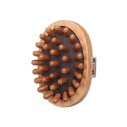 GlowRoot Brush™ – Wooden Massage & Scalp Brush for Circulation, Drainage & Self-Care Rituals