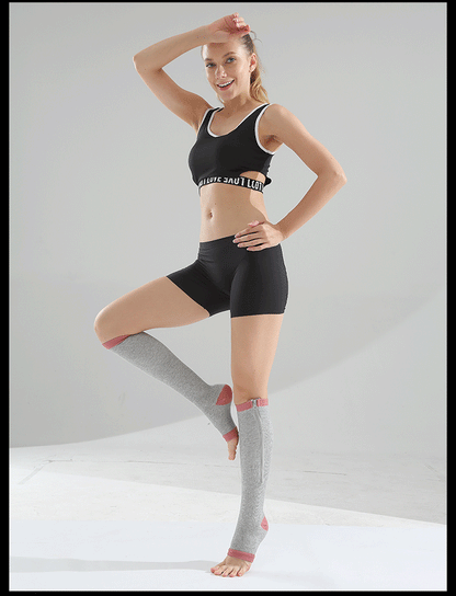 GlowSocks™ Open-Toe – Zipper Compression Socks for Circulation, Swelling & Daily Relief