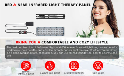 GlowAura™ – Red Light Therapy Lamp for Full Body, Face & Recovery