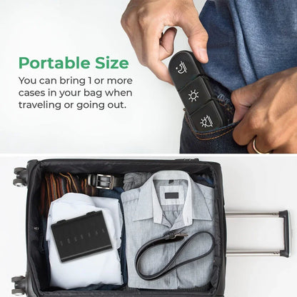 GlowDose™ – Weekly Pill Organizer (3x Daily) for Vitamins, Supplements & Travel