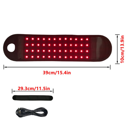 GlowWrap Pro™ – Red & Infrared Light Belt (660nm/850nm) for Pain Relief, Slimming & Lymphatic Detox