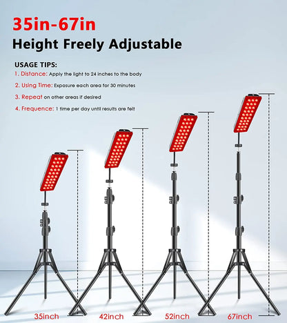 GlowAura™ – Red Light Therapy Lamp for Full Body, Face & Recovery