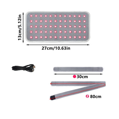 GlowWrap Pro™ – Red & Infrared Light Belt (660nm/850nm) for Pain Relief, Slimming & Lymphatic Detox